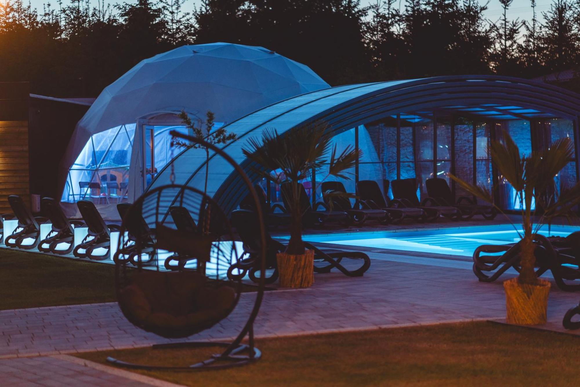 Rresort - Domki Z Krytym I Podgrzewanym Basenem, Sauna, Wifi, Parking W Cenie! 레왈 외부 사진